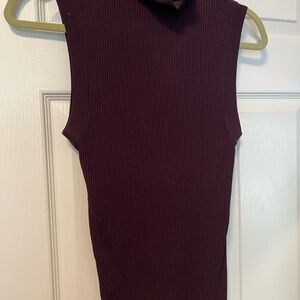 Zara plum knit Sleeveless  Top